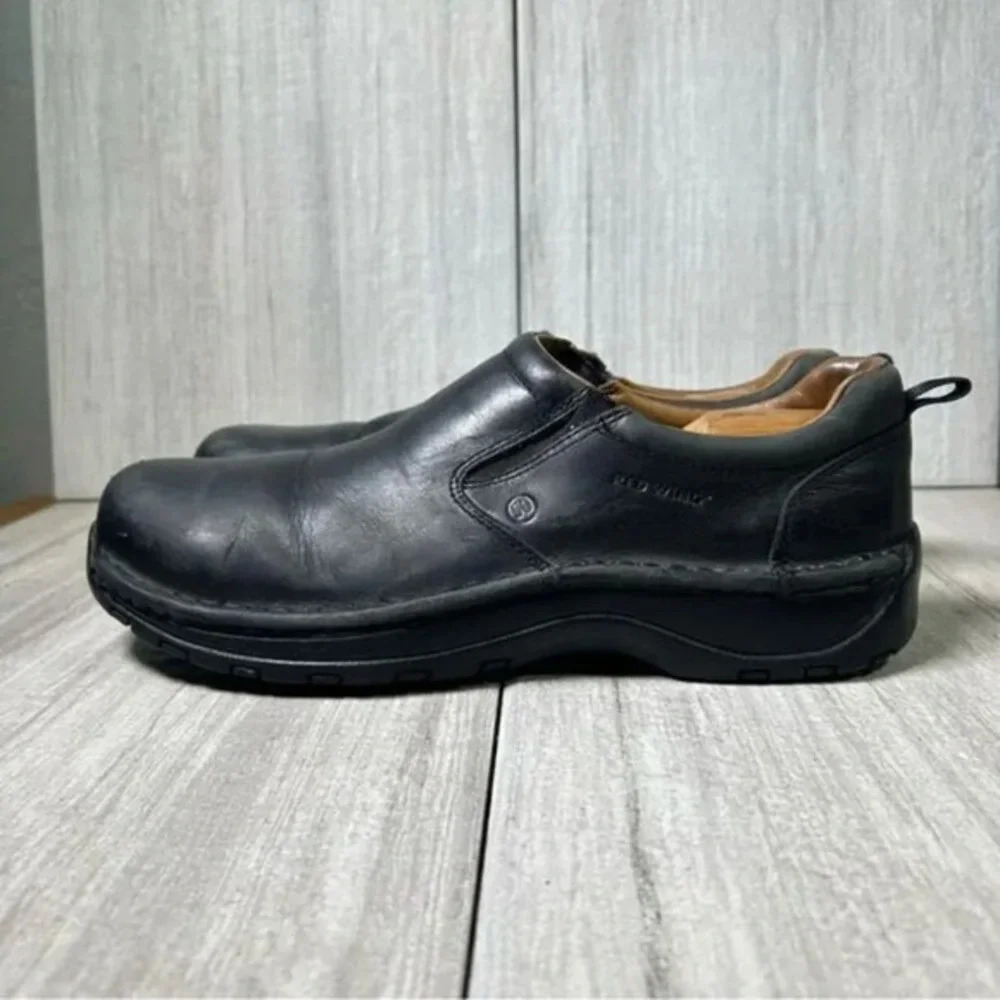 Red Wing Black Leather Slip On Work Shoe Steel Toe Mule Clog 6700 Mens Size 9.5